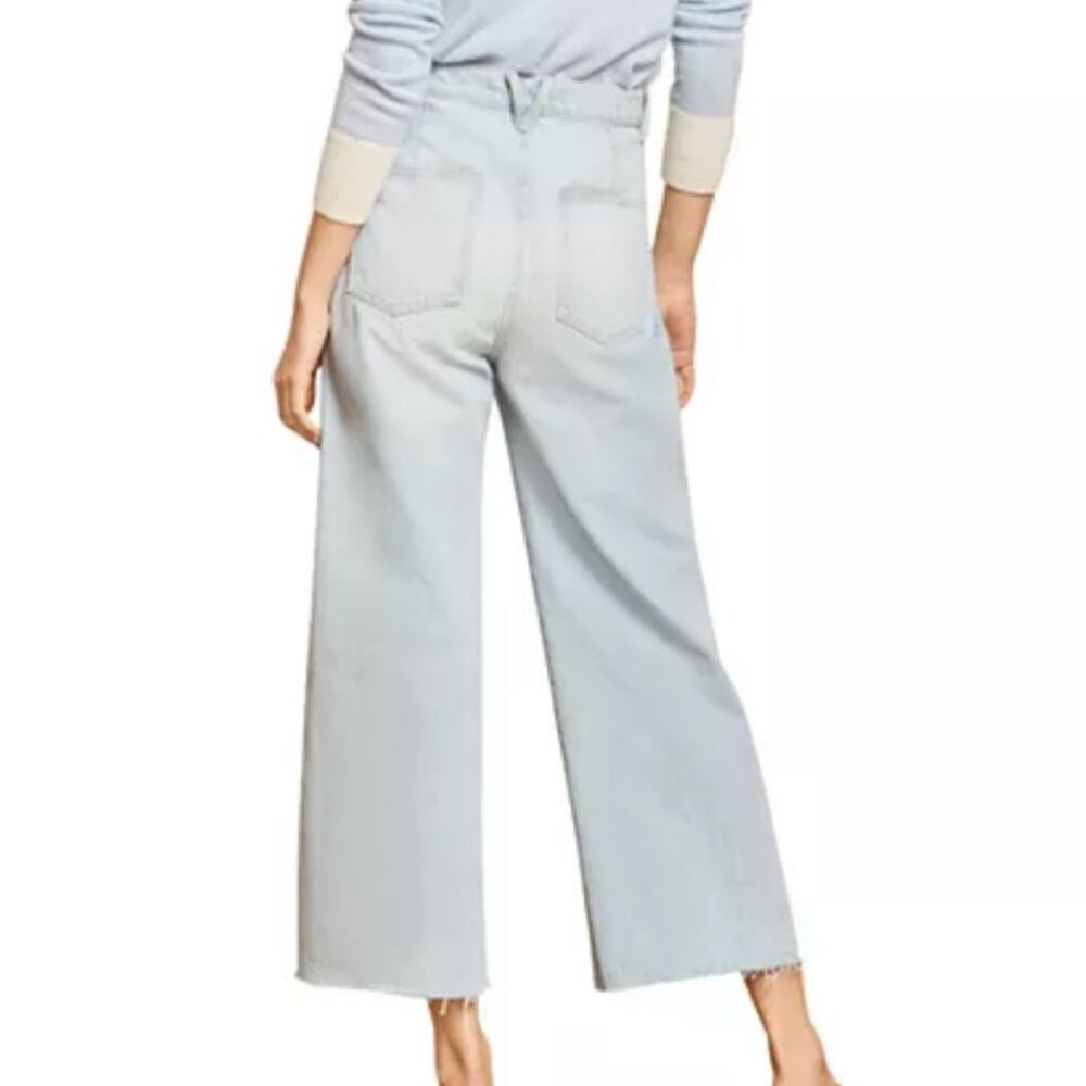 Veronica Beard Grant wide leg raw hem Jeans size 25 - Picture 4 of 13